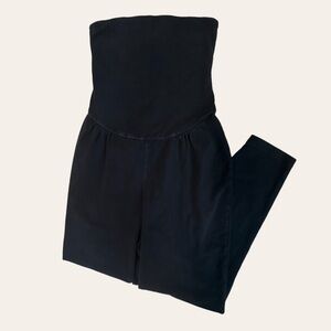 Free People Intimately Black High Waisted Belly Band Stretch Cotton Leggings XS